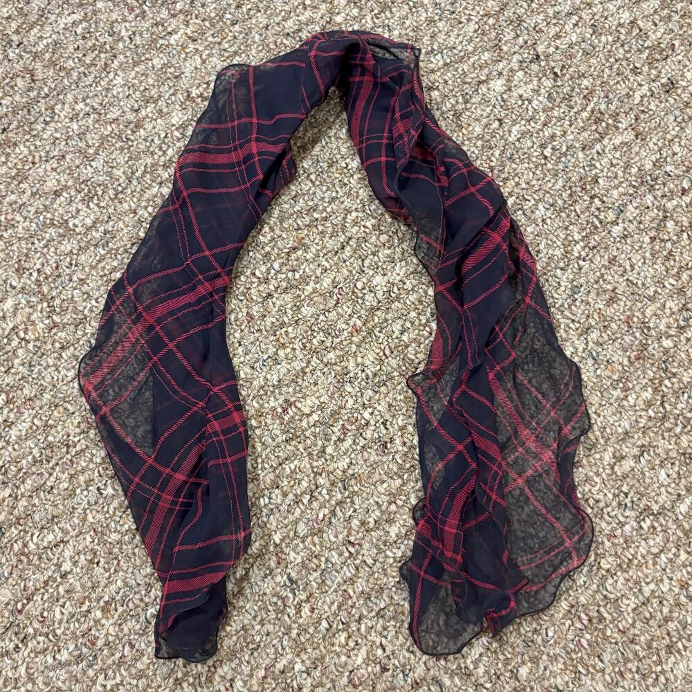 Black/Red Scarf/Wrap – 100% Polyester